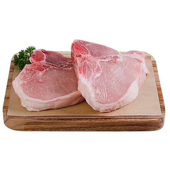 Haggen Pork T-Bone Chop Bone-in All Natural Raised in the USA 2 pk. - 1.25 lb.