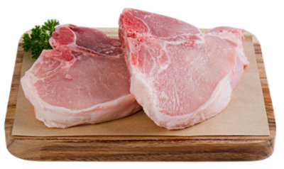 Haggen Pork T-Bone Chop Bone-in All Natural Raised in the USA 2 pk. - 1.25 lb. - Image 1