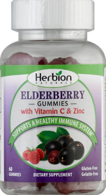 Herbion Naturals Elderberry Gummies With Vitamin C & Zinc - 60 Count - Image 2