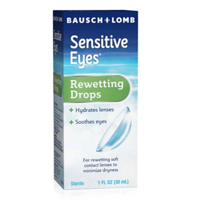 Sensitive Eyes Rewetting Drops for Soft Contact Lenses Hydrating and Soothing - 1 Fl. Oz. - Image 2