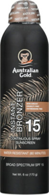 Australian Gold SPF 15 Instant Bronzer Sunscreen - 6 Oz - Image 1