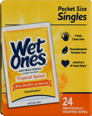 Wet Ones Antibacterial Wipes - 24 CT - Image 2