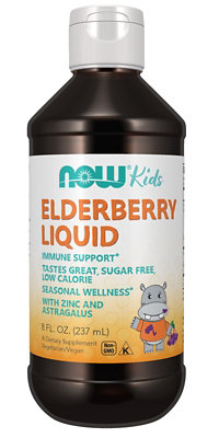 Now Foods Immune Support Elderberry Liquid For Kids - 8 Fl. Oz. - Image 1