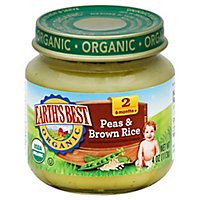 Earths Best Organic 2nd Stage Pea Broccoli - 4 OZ - Image 1