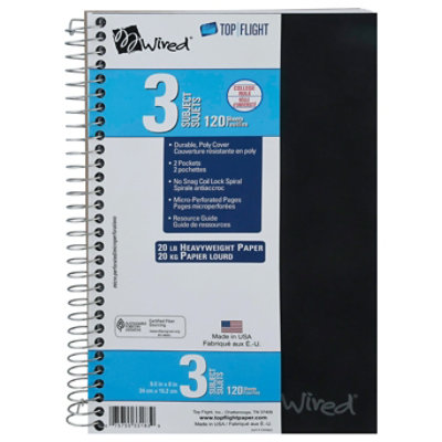 Top Flight Wired 9.5 X 6 Notebook - EA - Image 3