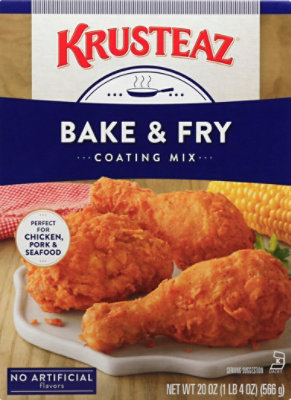 Krusteaz Bake & Fry Coating Mix - 20 OZ - Image 2
