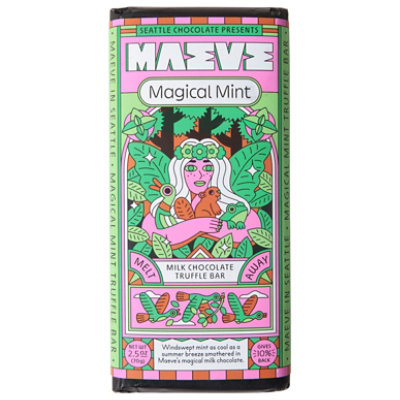 Seattle Chocolates Meltaway Mint Milk Chocolate Truffle Bar - 2.5 OZ