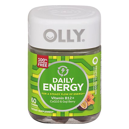 OLLY Daily Energy Gummies Tropical Passion - 60 Count - Image 3