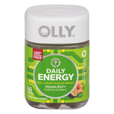 OLLY Daily Energy Gummies Tropical Passion - 60 Count - Image 3