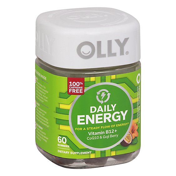 OLLY Daily Energy Gummies Tropical Passion - 60 Count