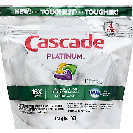 Cascade Action Pacs Platinum Lemon - 6.1 OZ - Image 1