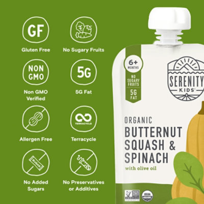 Serenity Kids Butternut Squash/Spinach - 3.5 Oz - Image 5