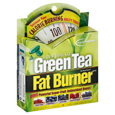 Applied Nutrition Green Tea Fat Burner Liquid Soft Gel - 30 Count - Image 1