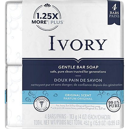 Ivory Simply Bar Soap - 4-4 OZ - Image 5