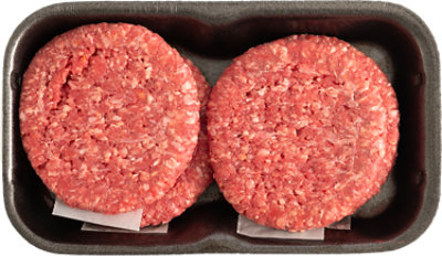 Signature Select 93% Lean Ground Beef Patty 7% Fat - 4 Count - Image 1