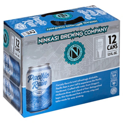 Ninkasi Pacific Rain Pale Ale In Cans - 12-12 FZ - Image 1