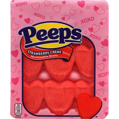 Peeps Strawberry Creme Hearts 9 Count - 3 OZ - Image 2