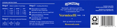 Ronzoni Pasta Vermicelli No. 10 - 16 Oz - Image 7