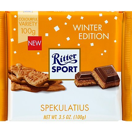 Rittersport Milk Chocolate With Spice Bisucit - 3.5 OZ - Image 2
