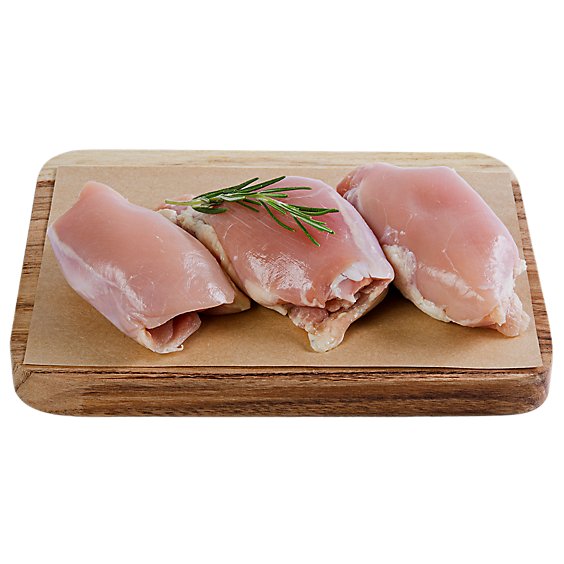 Haggens Chicken Thighs Boneless Skinless No Antibiotics Vegetarian Fed Cage Free - 1 lb.