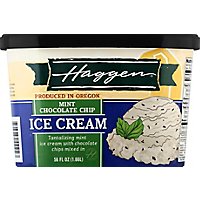 Haggen Mint Chocolate Chip Ice Cream - 56 FZ - Image 2