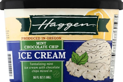 Haggen Mint Chocolate Chip Ice Cream - 56 FZ - Image 2