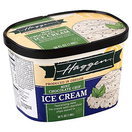 Haggen Mint Chocolate Chip Ice Cream - 56 FZ - Image 1