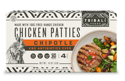 Tribali Chipotle Chicken Patty - 16 Oz - Image 1