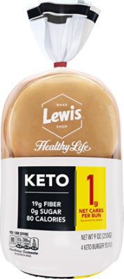 Lewis Bake Shop Healthy Life Keto Bun - 9 OZ - Image 1