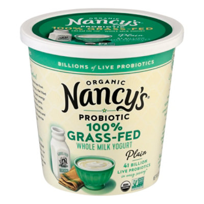 Nancy's Organic 100% Grass Fed Yogurt Plain - 24 OZ - Image 3