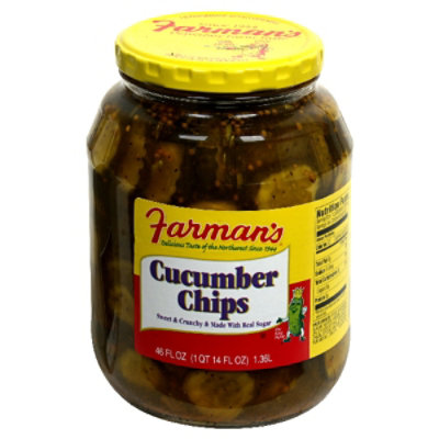 Farmans Cucumber Chip Fr Pickles - 46 FZ - Image 1