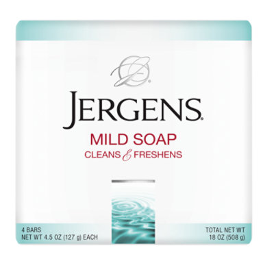 Jergens 4 Pack Mild Bath Soap - 4-4.5 OZ - Image 1
