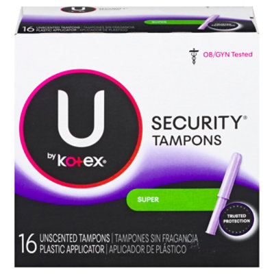 Kotex Security Tampons Unscented Super - 16 CT - Image 3