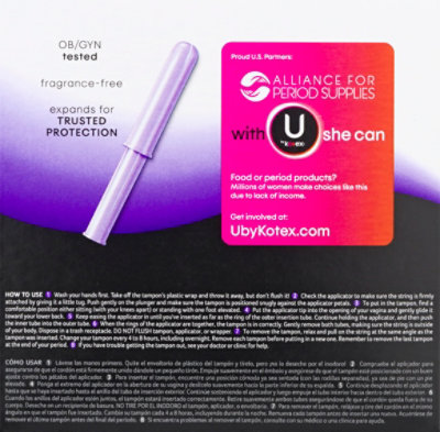Kotex Security Tampons Unscented Super - 16 CT - Image 5