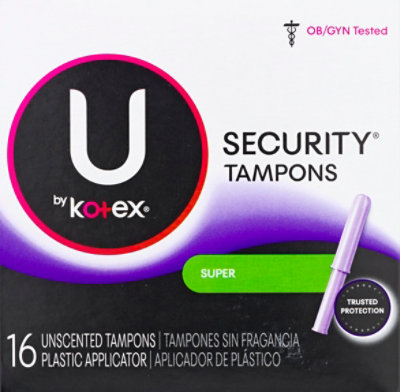 Kotex Security Tampons Unscented Super - 16 CT - Image 2