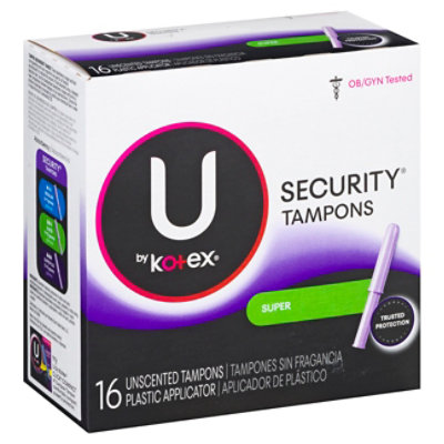 Kotex Security Tampons Unscented Super - 16 CT - Image 1