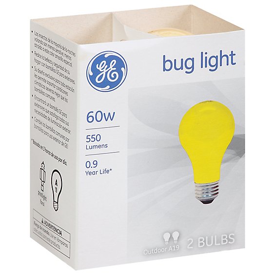 General Electric 60 Watt Bug Light - 2 CT