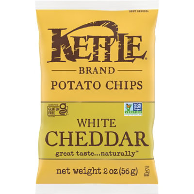 Kettle Brand White Cheddar Kettle Potato Chips - 2 Oz - Image 1