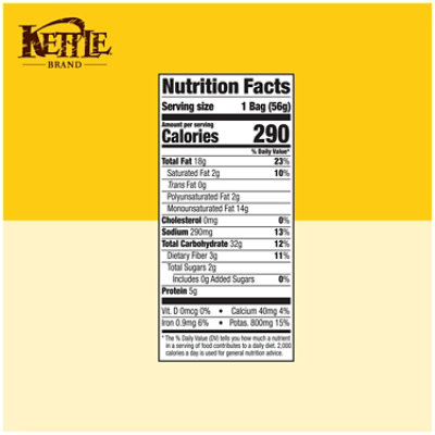 Kettle Brand White Cheddar Kettle Potato Chips - 2 Oz - Image 4