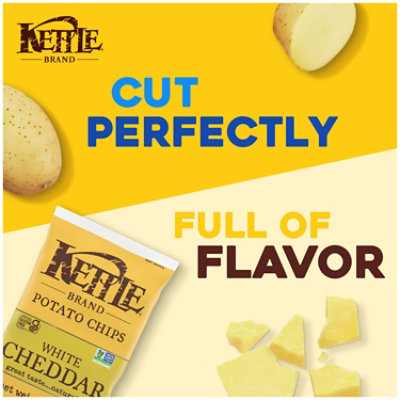 Kettle Brand White Cheddar Kettle Potato Chips - 2 Oz - Image 3