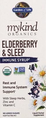 Garden Of Life Mykind Organics Elderberry And Sleep Immune Syrup - 6.59OZ - Image 2