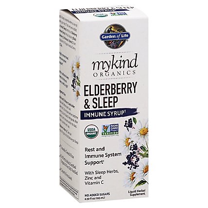 Garden Of Life Mykind Organics Elderberry And Sleep Immune Syrup - 6.59OZ - Image 1