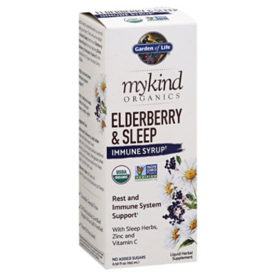 Garden Of Life Mykind Organics Elderberry And Sleep Immune Syrup - 6.59OZ - Image 1