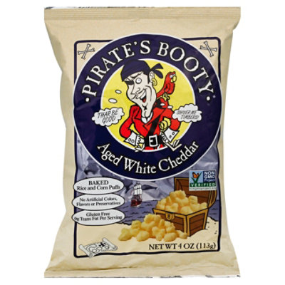 Pirate Brand White Cheddar Non Gmo - 4 OZ - Image 1