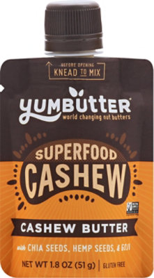 Yumbutter Cashew Butter Superfood - 1.8 OZ - Image 2