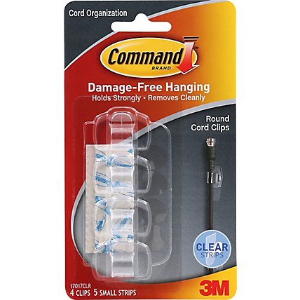 3M Command Hooks Clear Round - 4 Count - Image 2