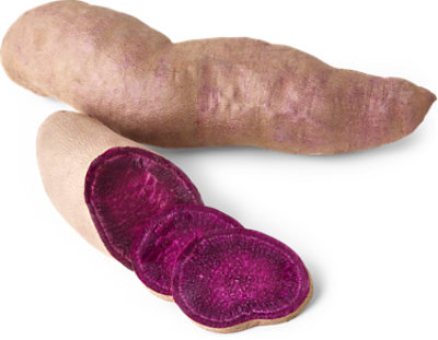 Organic Purple Sweet Potato/Yam With Brown Skin & Purple Flesh - Image 1
