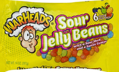 Warheads Sour Jelly Beans - 14OZ - Image 2