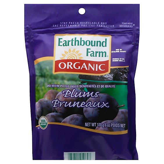 Earthbound Farm Gusseted Dried Plums - 6 OZ