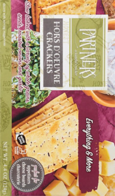 Partners Crackers Artisan Hors D Oeuvre Everything & More - 5 Oz - Image 6